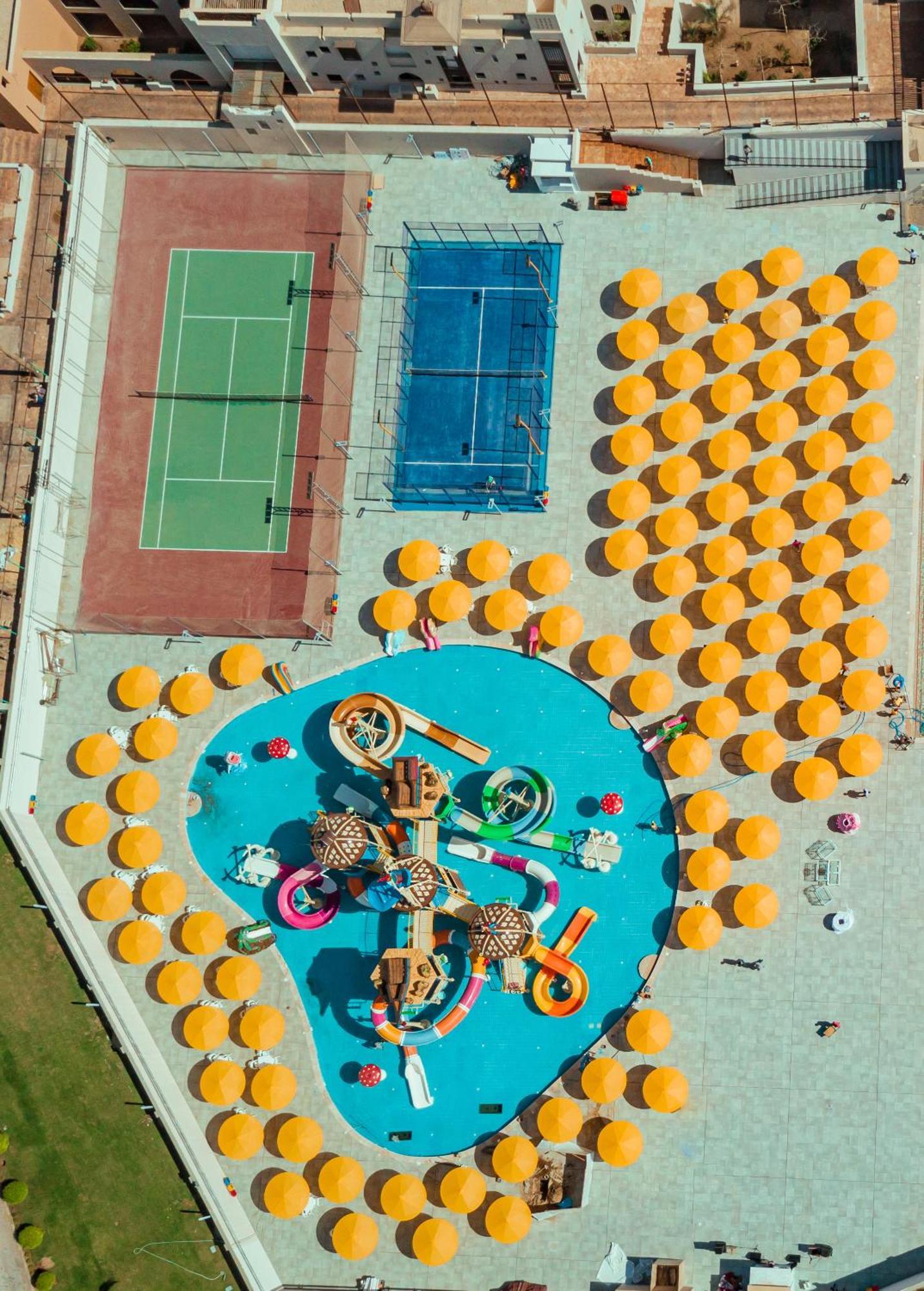 Pickalbatros The Palace Port Ghalib Hotel Exterior photo Aerial view of the playground